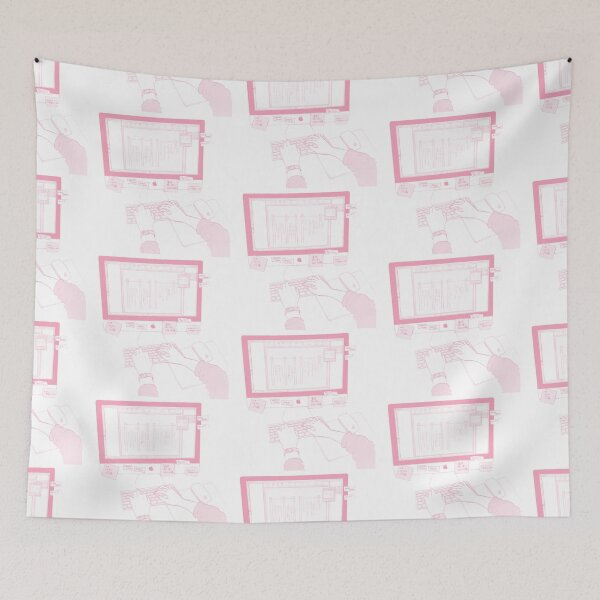 Item preview, Pink Manga Computer designed and sold by 45seals.