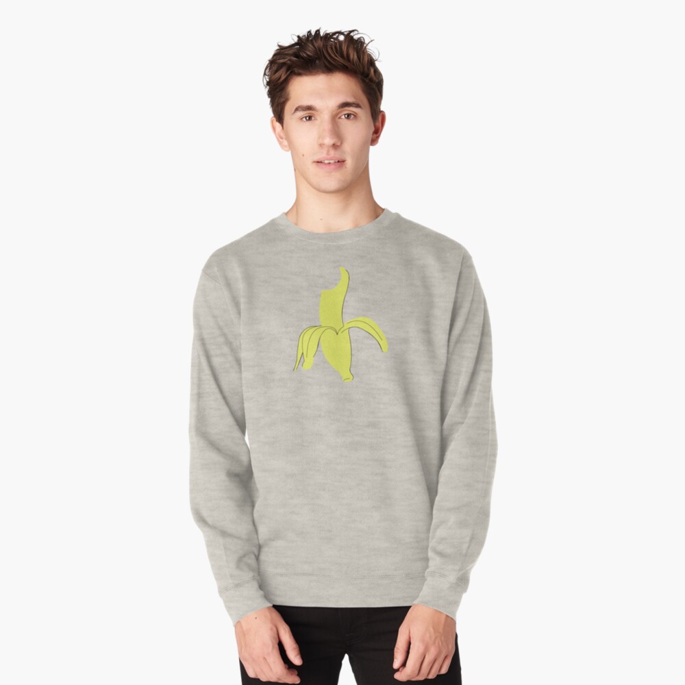 banana yellow sweatshirt