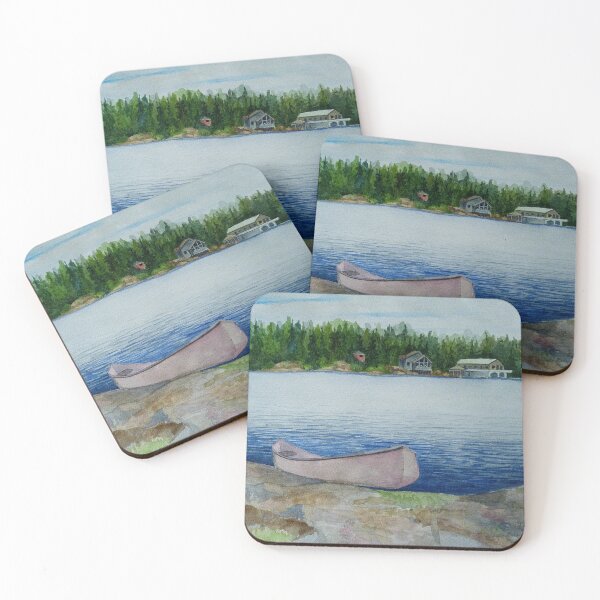 Item preview, Old Canoe On Tea Lake designed and sold by BeyondThePOST.