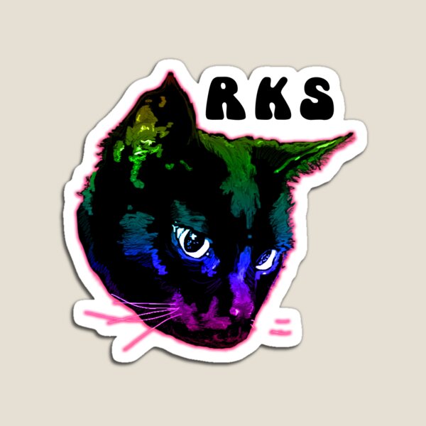 Item preview, Rainbow Kitten Surprise Black Cat designed and sold by O. Rae.