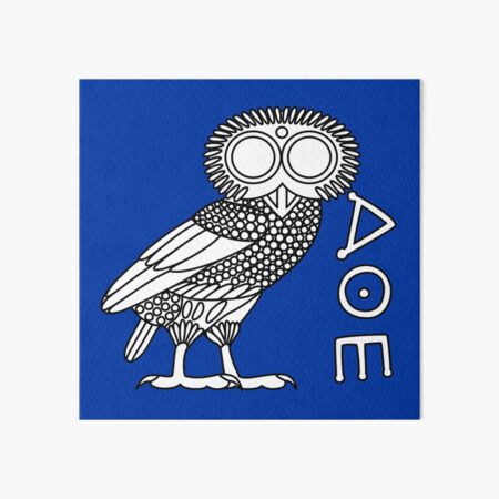 Athena's Owl Lino Print