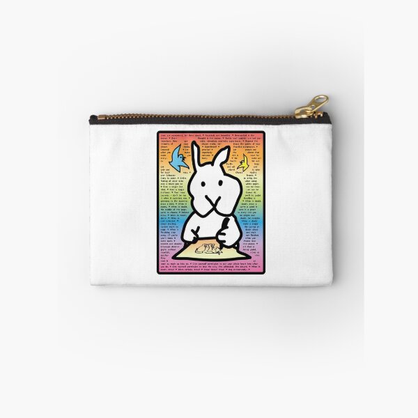 Item preview, The Doodler's Manifesto funny bunny with message about life and drawing designed and sold by davidscohen.