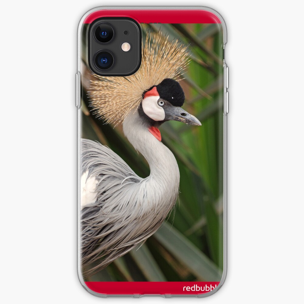 Grey Crested Crane iPhone cover iPhone Case & Cover