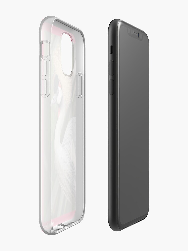 Alternate view of Grey Crested Crane iPhone cover iPhone Case & Cover