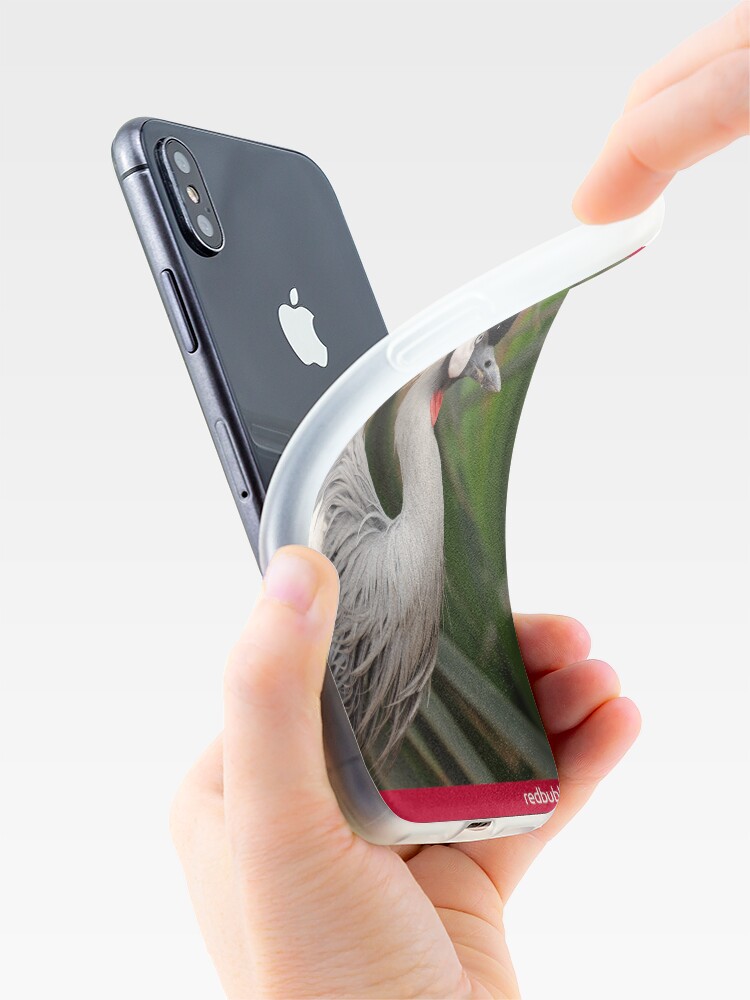 Alternate view of Grey Crested Crane iPhone cover iPhone Case & Cover