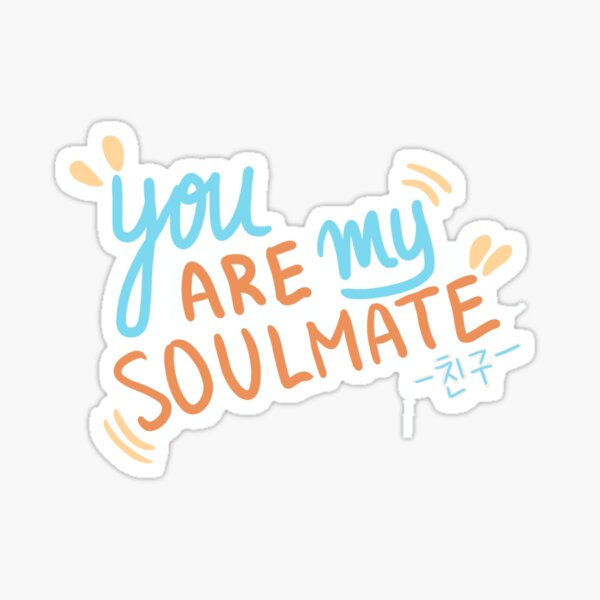 You Are My Soulmate Vmin Sticker By Bangtansfrijole Redbubble