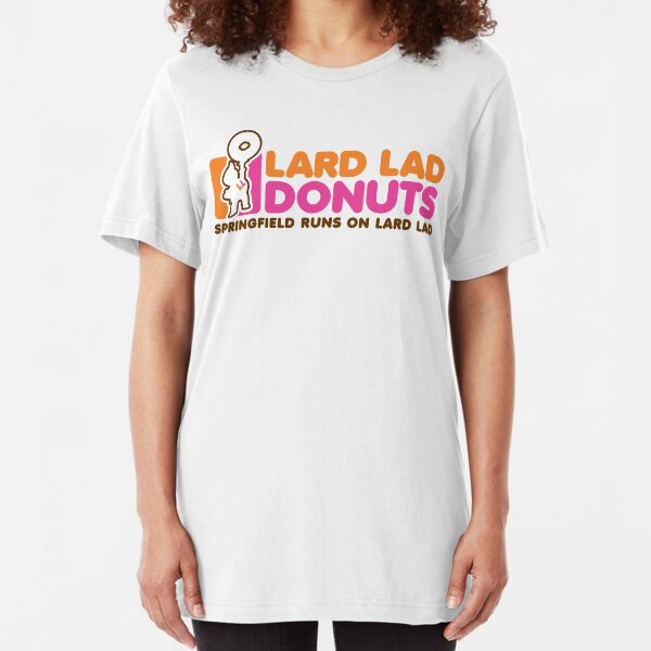 Lard Lad Donuts Slim Fit T-Shirt