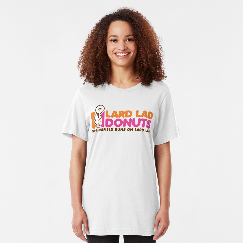 Lard Lad Donuts Slim Fit T-Shirt