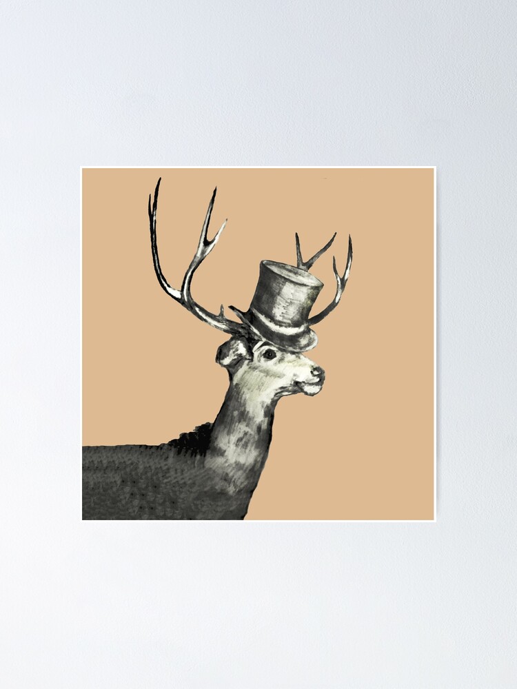 deer with hat