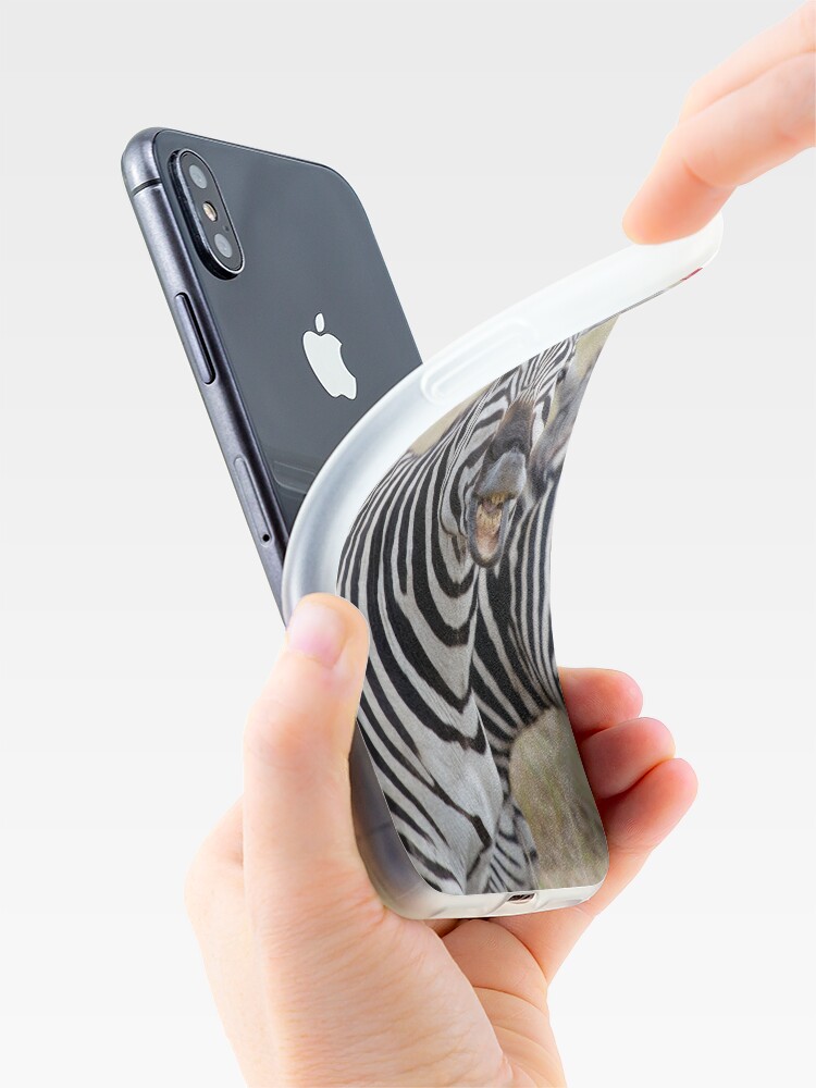 Alternate view of Laughing Zebra iPhone cover iPhone Case & Cover
