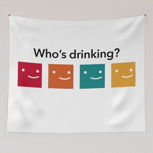 Item preview, 'Who's Drinking' Netflix log in screen designed and sold by liranm.