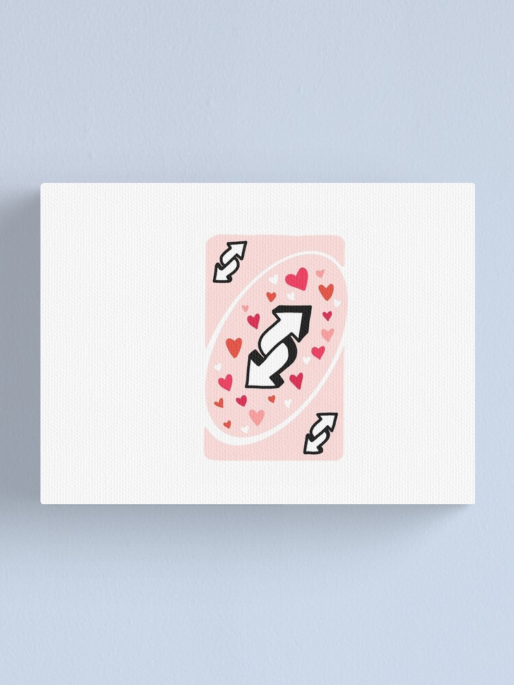 love reverse uno card Canvas Print for Sale by tess-siah