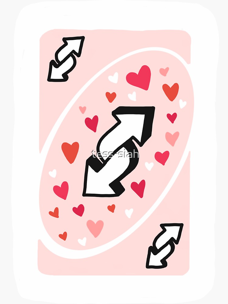 Uno Reverse Card Hearts 