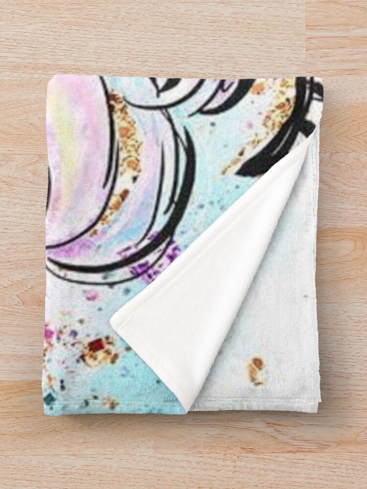 Alternate view of Unicorn Goddess Throw Blanket