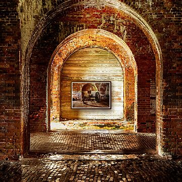 Artwork thumbnail, Picture in a picture - Fort Morgan, Alabama by Kathy Weaver