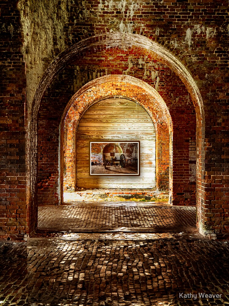 Thumbnail 3 of 3, Sticker, Picture in a picture - Fort Morgan, Alabama designed and sold by kdxweaver.