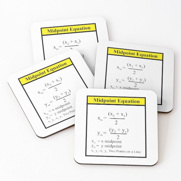 Item preview, The Midpoint Formula: The AlgebraMatrix at Redbubble designed and sold by Mark Stansberry.