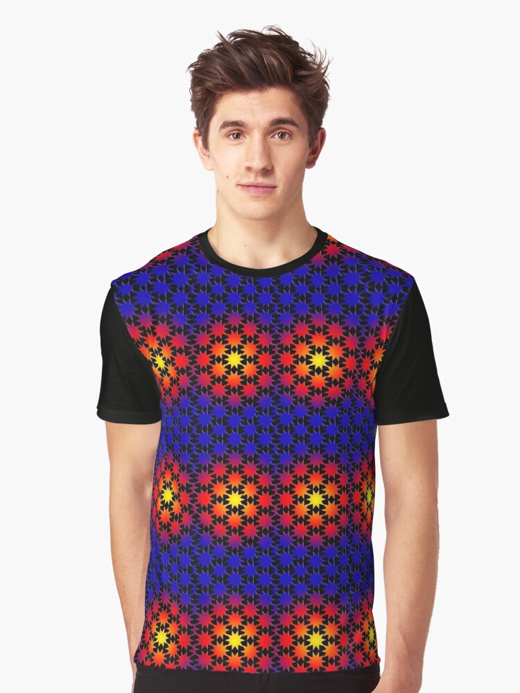 Thumbnail 1 of 5, Graphic T-Shirt, Black Starburst Large designed and sold by roggcar.