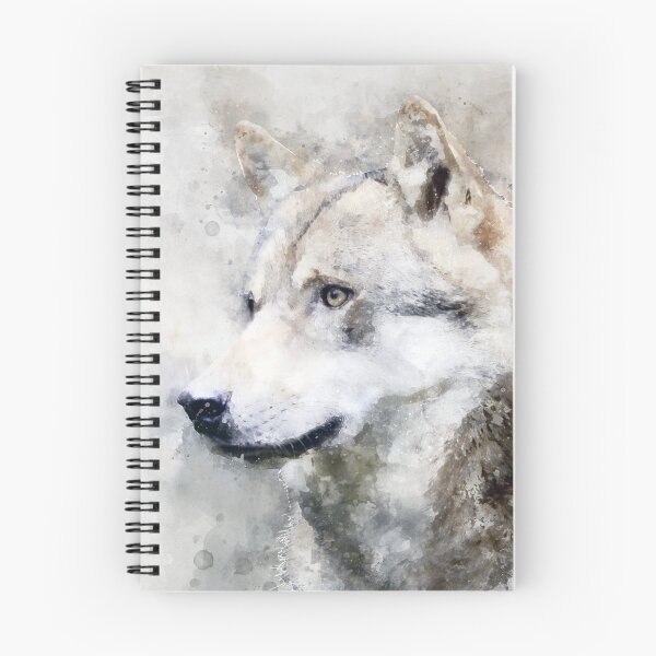 Item preview, Dramabite Watercolor wolf wolves animal watercolour wildlife designed and sold by dramabite.