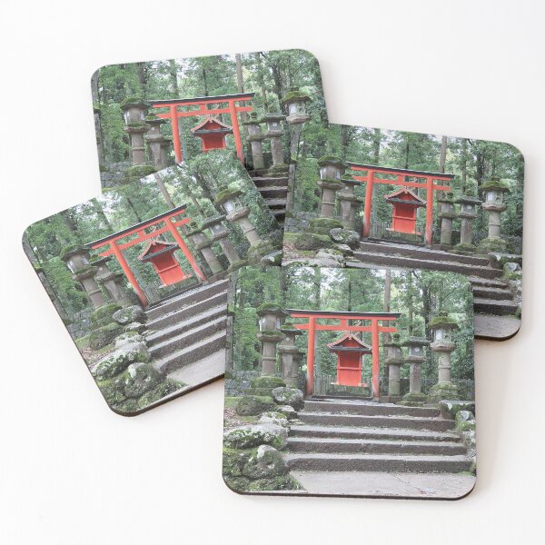 Item preview, Fushimi Inari Altar, Red Torii Gate and Stone Lanterns designed and sold by Linda Walsh.