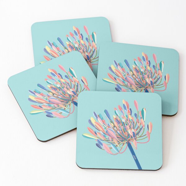 Item preview, Agapanthus S/Sweet Blueberry/Mint designed and sold by LouieGraphic.