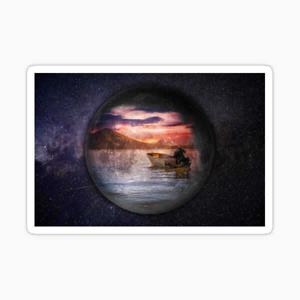 Lake Moogerah Moon Sticker