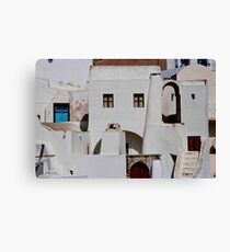 Santorini Streetscape Canvas Print