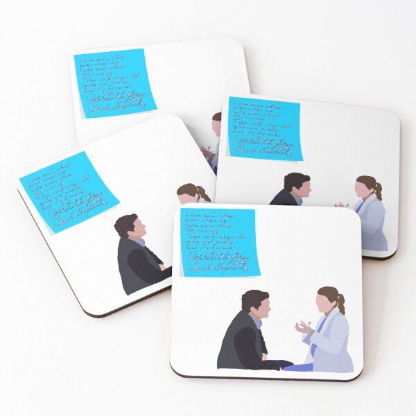 Item preview, Derek and Meredith Sticky Note Wedding designed and sold by erinsdrawings.