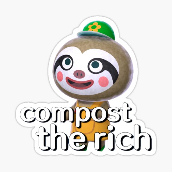 Compost the Rich Sticker