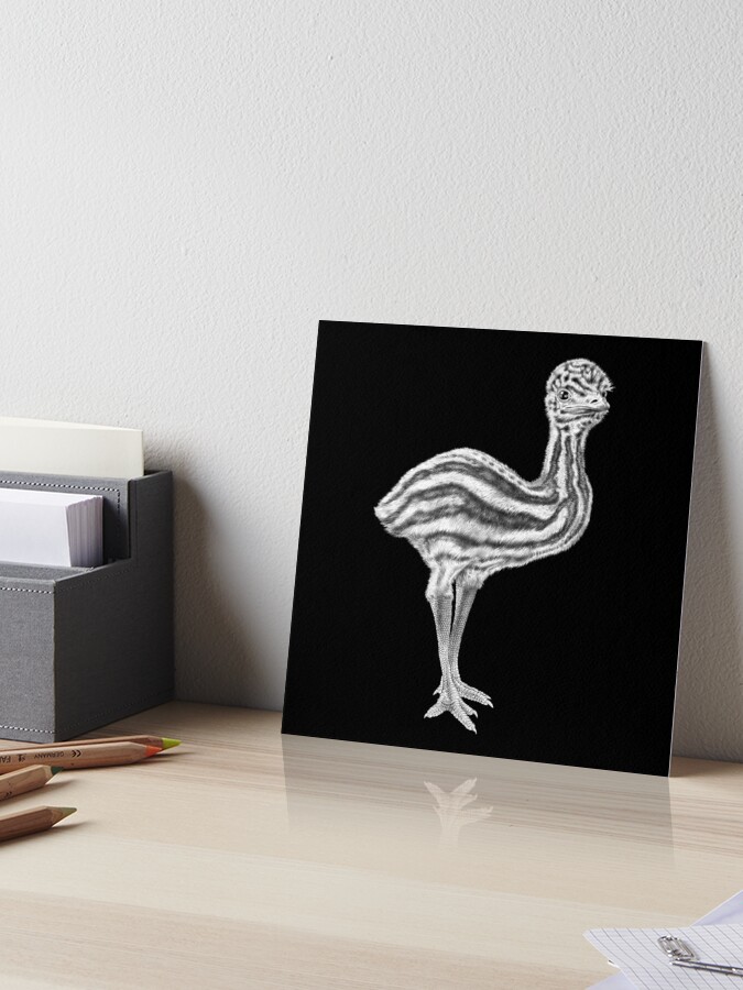 Fred the ostrich Art Board Print for Sale by Cloebeth73