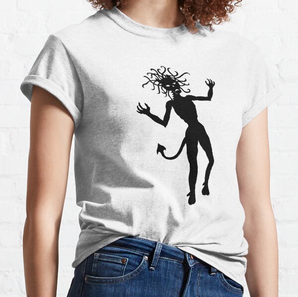 Fantasy Mythology Medusa Female Snake Demon Classic T-Shirt
