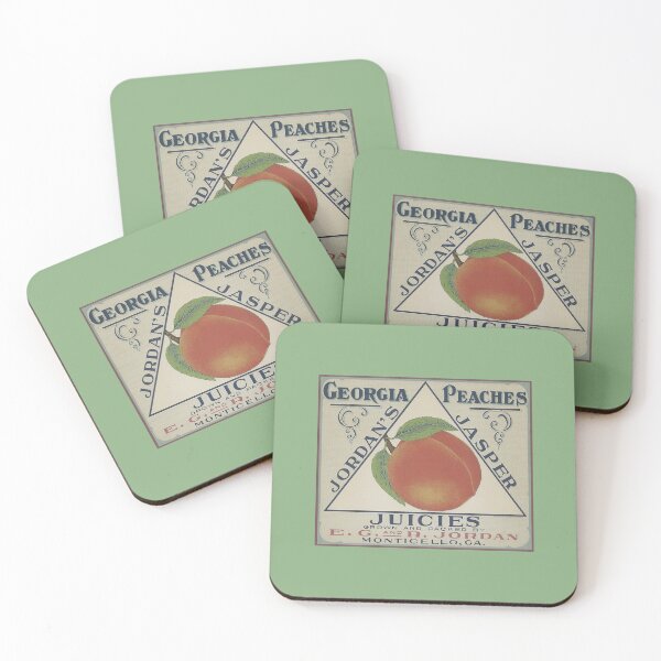 Item preview, Vintage Georgia Peach Crate Label designed and sold by FuzzyHoney.