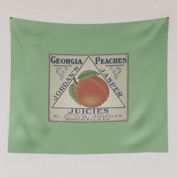 Item preview, Vintage Georgia Peach Crate Label designed and sold by FuzzyHoney.