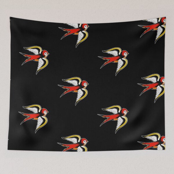Item preview, Swallow or sparrow tattoo bird designed and sold by dtmtattoo.