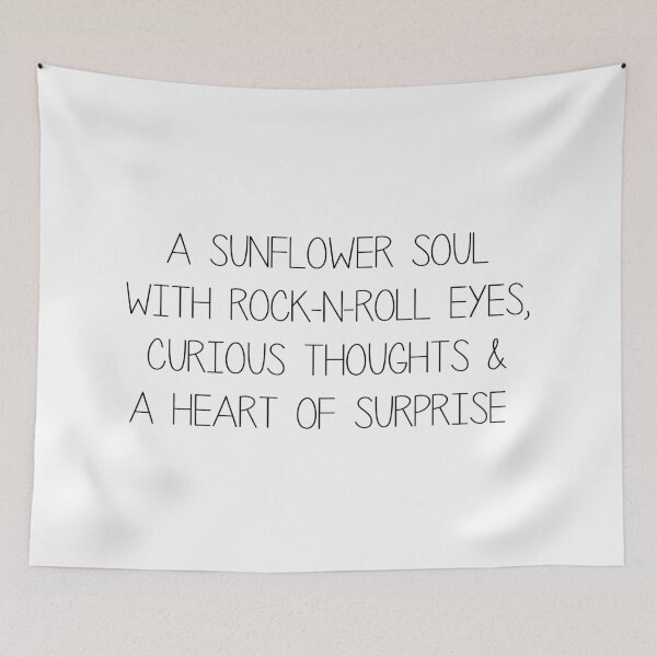 Item preview, A sunflower soul with rock-n-roll eyes, designed and sold by Skippingbird.