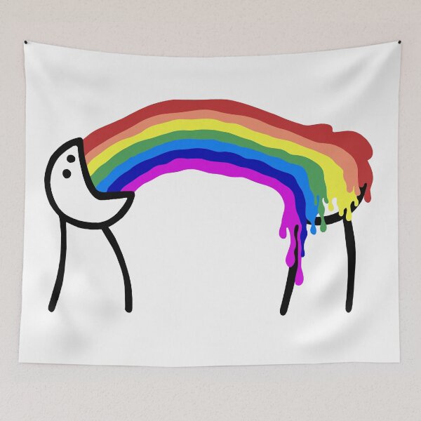 Item preview, I vomit rainbows designed and sold by RAWWR.