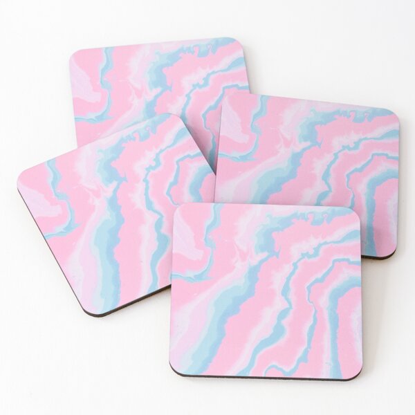 Item preview, Cotton Candy Pink & Blue Liquid Marble  designed and sold by newburyboutique.