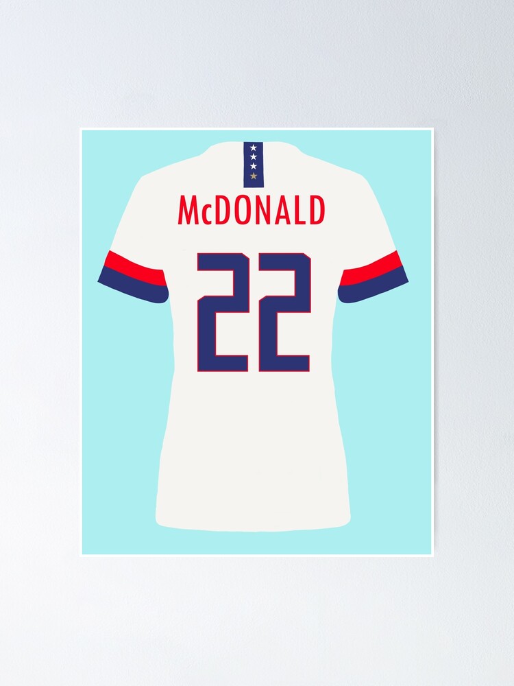 Alex Morgan USWNT Jersey Poster for Sale by mappsart