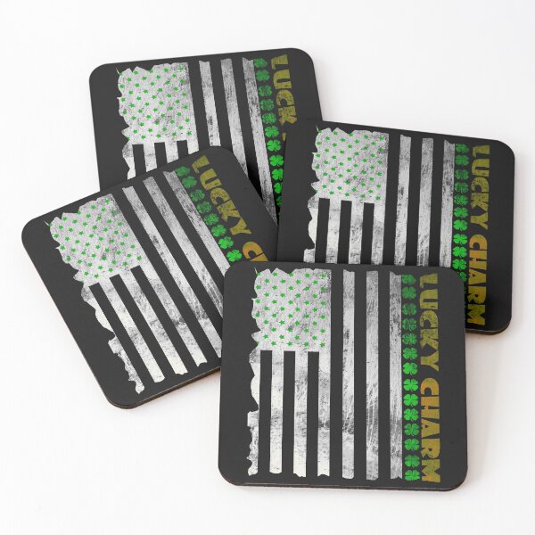 Item preview, Irlandés Bandera Americana Suerte Encanto St Pats Day Cool designed and sold by HippyTees.