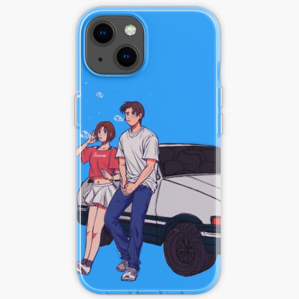 Initial D - Takumi und Natsuki mit AE86 iPhone Flexible Hülle