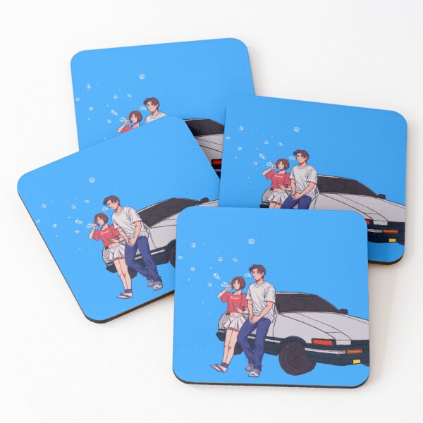 Item preview, Initial D - Takumi and Natsuki with AE86 designed and sold by carrot1231.