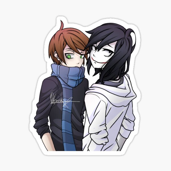 Creepypasta Jeff the Killer Sticker for Sale by HeyitsSmile