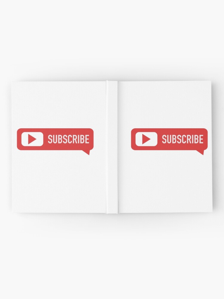 Youtube Abonnieren Button Notizbuch Von creation Redbubble