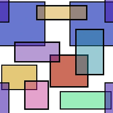 Artwork thumbnail, Colorful Rectangles Pattern by ChangingLight