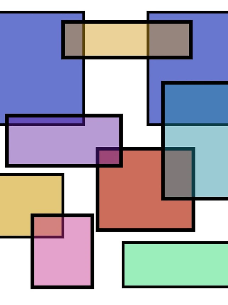 Thumbnail 4 of 4, iPhone Case, Colorful Rectangles Pattern designed and sold by ChangingLight.