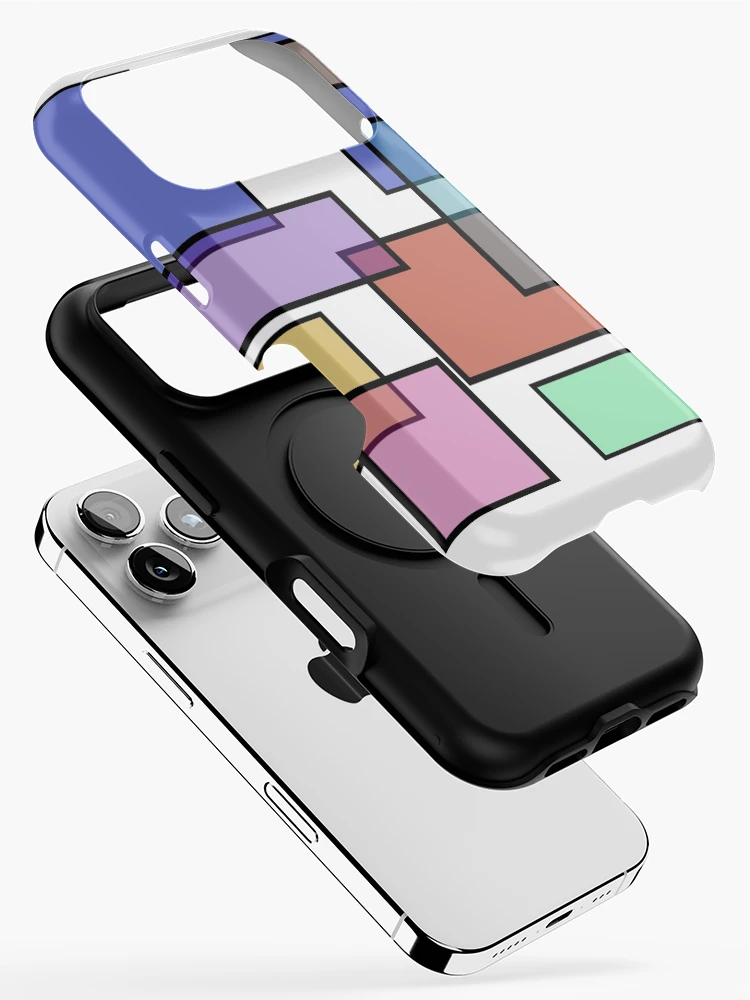 Thumbnail 2 of 4, iPhone Case, Colorful Rectangles Pattern designed and sold by ChangingLight.