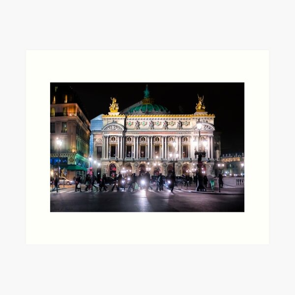 Artikel-Vorschau von  das ältere der beiden Opernhäuser der Pariser Oper - die Hauptoperngruppe in Paris. Erbaut im Jahre 1875, designt und verkauft von Mark Tisdale Art.