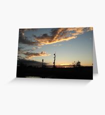 NOVEMBER SUNSET 2011 - ECONFINA CREEK, BAYOU GEORGE, FL Greeting Card