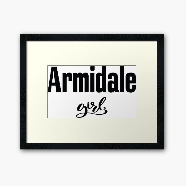 Armidale Girl New South Wales Australia Raised Me Framed Art Print