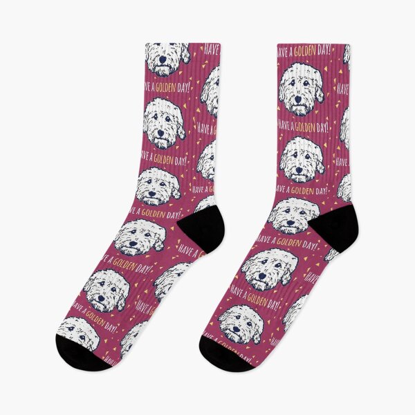 Item preview, Have a Goldendoodle day in purple - Goldendoodle gifts - Dood dog sticker - Doodle gifts designed and sold by smooshfaceutd.